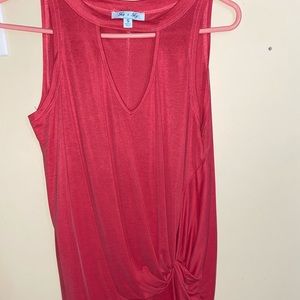 watermelon pink tank top